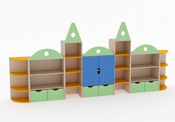 Стенка сборная Городок МДФ - Вид 1