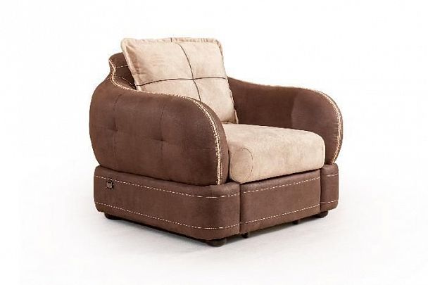 Napoli (Неаполь) кресло с ящиком, замша - Вид 1