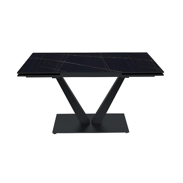 Стол раскладной Malibu (140+40+40), керамика матовая Blackgold - Вид 2