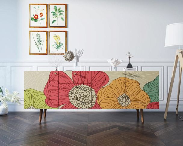 Комод Berber удлиненный принт 5 арт BB11/Print_05 - Вид 3