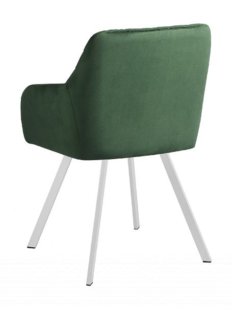 Кресло Барли, Confetti deep forest/белый - Вид 5