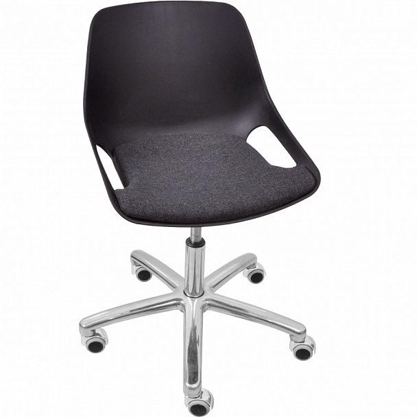 Стул Q5 c мягким сиденьем SW КРЕСЛО на Крестовине CINA, черный - Вид 1