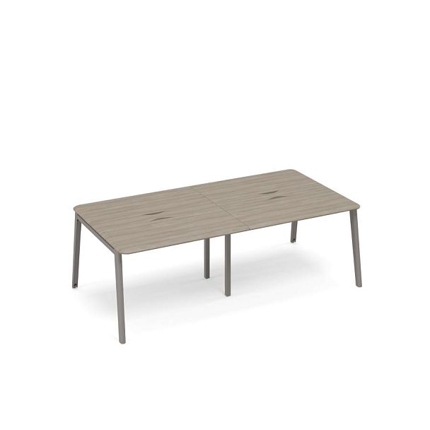 Стол для переговоров с кабель-каналом METAL Time metal ТМ М1 153-2 вяз либерти - Вид 1