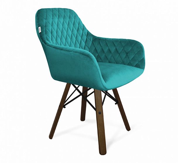 Стул Sheffilton SHT-ST38/S70 альпийский бирюзовый/темный орех/черный - Вид 1