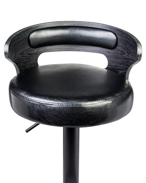 Набор 2 шт Стул барный DOBRIN FRED BLACK (чёрное дерево, чёрный) - Вид 6