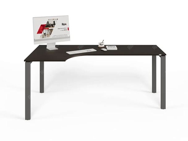 UNITY РМСУ9-18L ВЕНГЕ Стол на металлокаркасе угловой левый 1800х900х750 - Вид 2