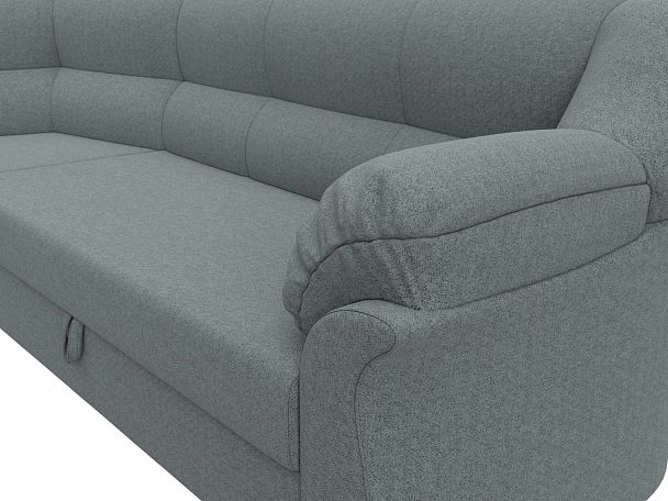 Диван угловой Карнелла левый угол Рогожка серый - Вид 4