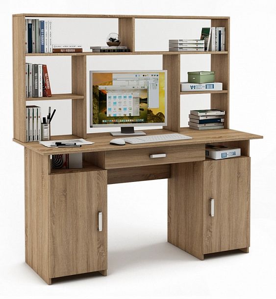 Стол компьютерный Лайт-6Я СН - Вид 1