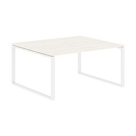 Стол 2-х местный EQWST 1513 Ясень Траун/Белый 1560х1346х750 EDIS - Фото предпросмотра