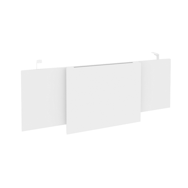 Onix Direct Царга стола руководителя O.M-CSR-3 Белый бриллиант/Белый металл 1140*450*54 - Вид 1