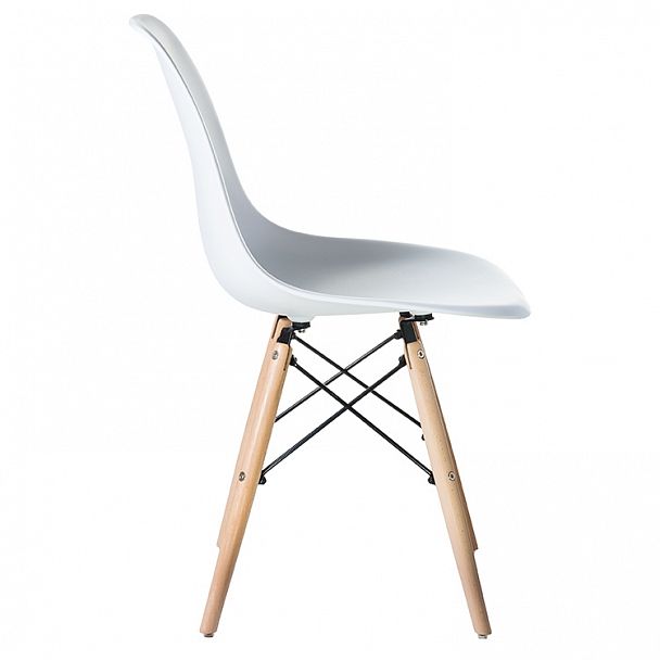 Стул обеденный LMZL-PP623 (ножки светлый бук, цвет сиденья белый) - Вид 4