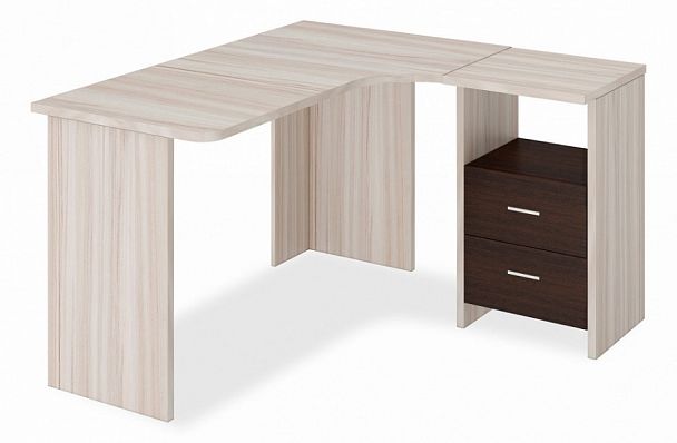 Стол письменный Домино Лайт СКЛ-Угл130 Венге/Карамель правый - Вид 1