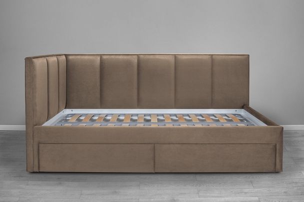 Кровать «Лайф с ящиками», 1200 бежевая - Вид 2