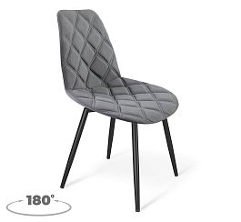 Стул Sheffilton SHT-ST29-С20/S950-VP стальной серый/черный муар - Фото предпросмотра