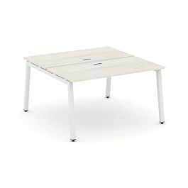 Стайл Проджект Рабочая станция 2-х сторон. SN-5A.DRS-011 Дуб Наварра/Металл Белый 980*1432*750 - Фото предпросмотра