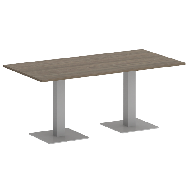 Home Office Стол прямоугольный VR.SP-5-180.2 Вяз/Серый металл 1800*900*750 - Вид 1