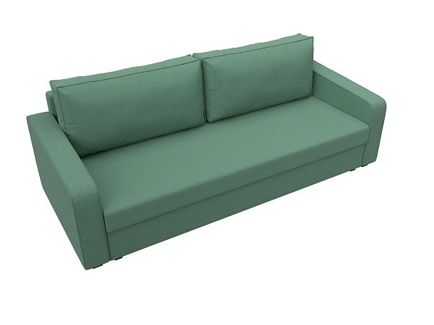 Диван прямой Лига-009 Рогожка зеленый - Вид 5