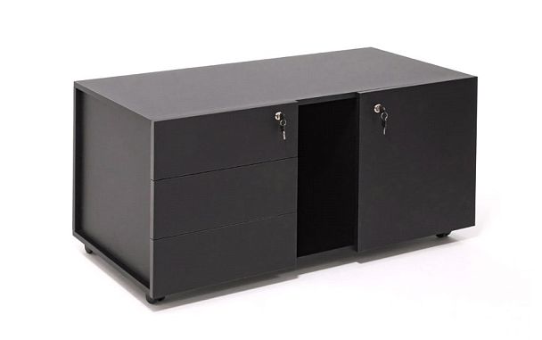 UNIO Приставка подкатная 103 201 black ЧЕРНЫЙ 109x55xh57см "ANCONA"  ТК-002907034444 черный - Вид 1