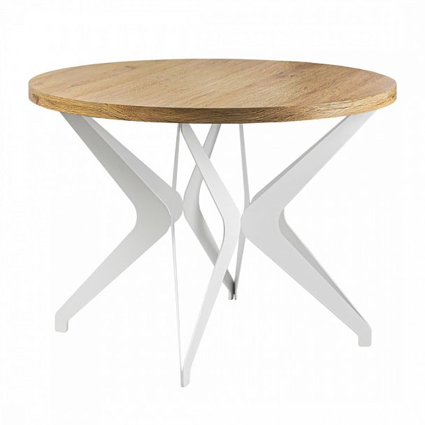 Стол Вольтер d1000, HPL Патинированный дуб - Вид 1