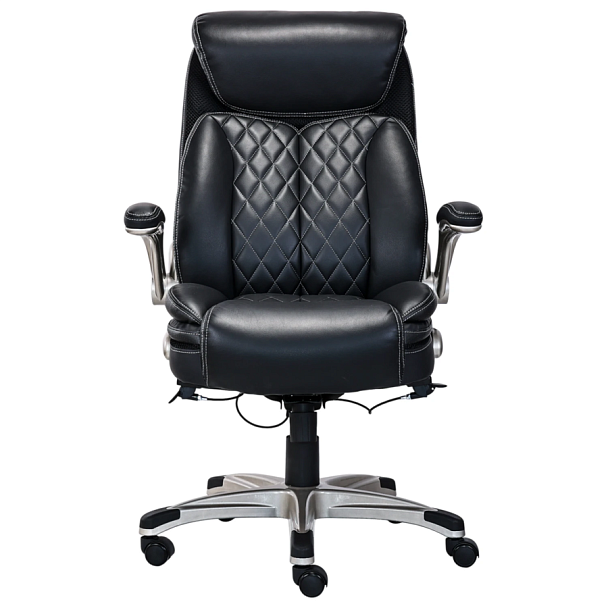 Кресло HAWASAN (ХАВАСАН) "Target EX-567", откидные подлокотники, рециклированная кожа, черное, 532974 - Вид 3