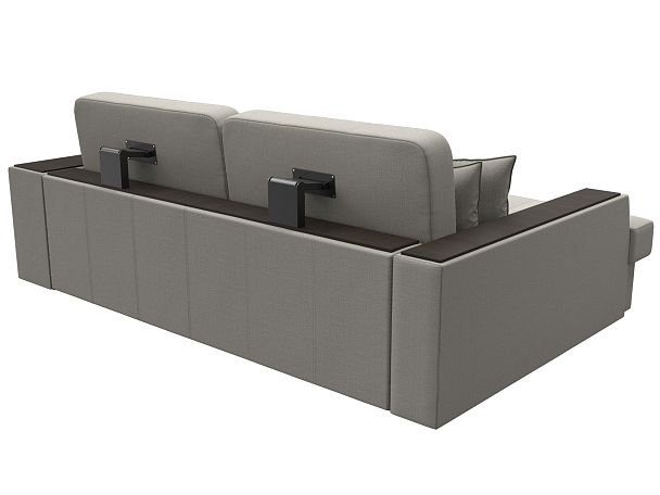 Диван угловой Брюссель левый угол Рогожка бежевый - Вид 6