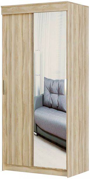 Шкаф-купе "Оптима" 100 (зеркало) - Вид 5