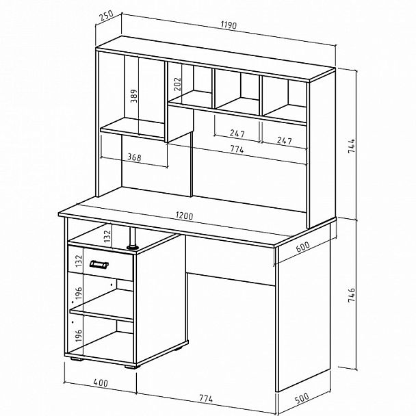 Стол компьютерный Имидж-50 - Вид 2