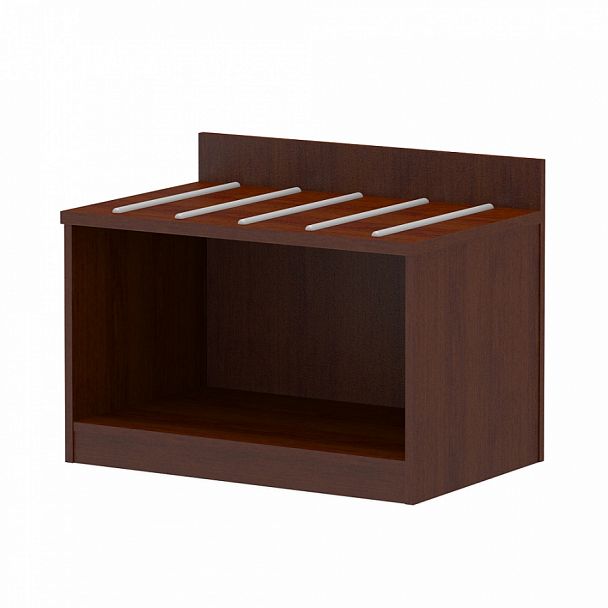 Полка багажная "Диана плюс" ПК-ДНП-ПЛБ80х52/Т16-В1-34 миланский орех темный - Вид 1