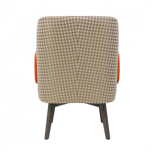 Кресло Ретро, сиденье Velutto 55, спинка Труссарди 37/1, подлокотники Velutto 33, ножки венге - Вид 4