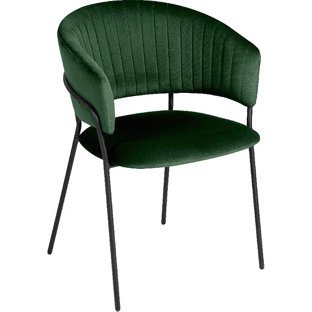 Комплект кухонных стульев Даксон зеленый велюр/черный, 2 шт. - Вид 3
