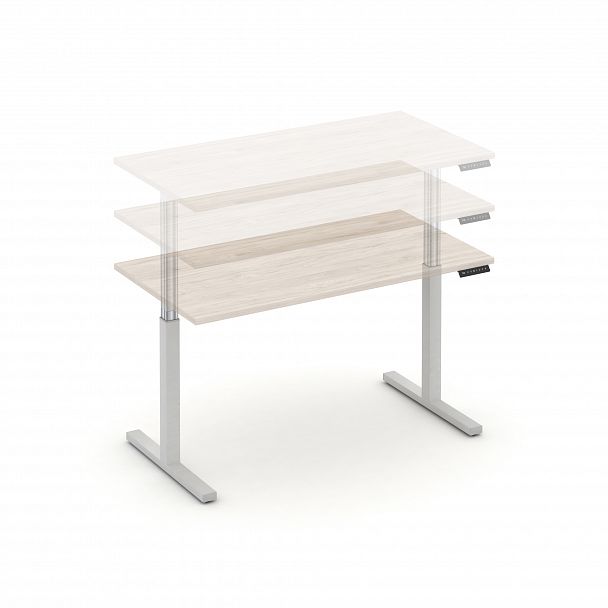 Стол электроподъемный "MOVE UP" MV.SE-3.7 Белый металл /  Денвер Светлый - Вид 4