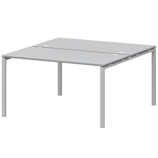 Бенч двойной на 2 рабочих места АМБ-005.60 Серый/Белый 1800x1236x760 Арго-М - Вид 1