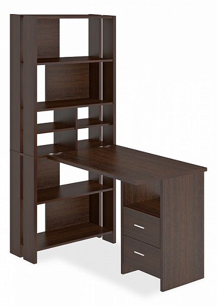 Стол компьютерный Домино Лайт СТЛ-ОВХ+С100Прям Венге - Вид 1