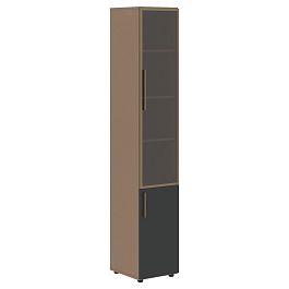 Шкаф высокий узкий VHCS 40.2(R) Яшма черный/Кобра 400х430х2253 VELION - Фото предпросмотра