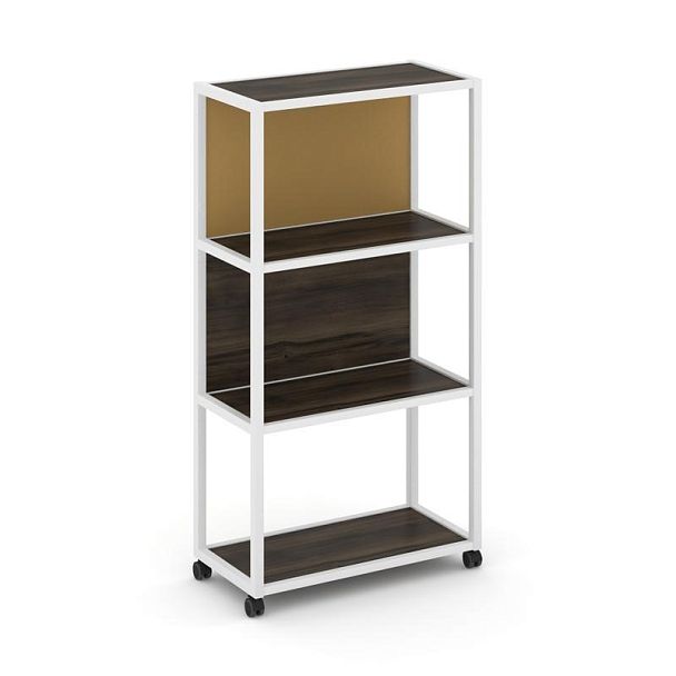 Shelf Mobile Стеллаж 4 уровня 1 секция VR.LT-STK-403.08 Дуб Мали/Металл Белый/W-31 800*400*1523 - Вид 1