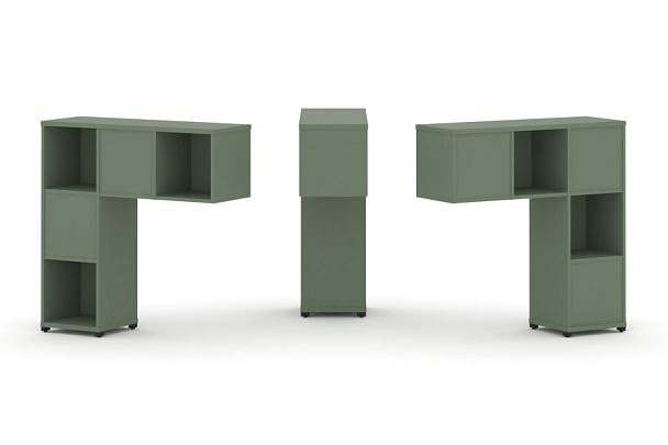 Concept Надставка низкая CN.DNN-001 Кобо/Металл Черный 1099*365*1130 - Вид 1