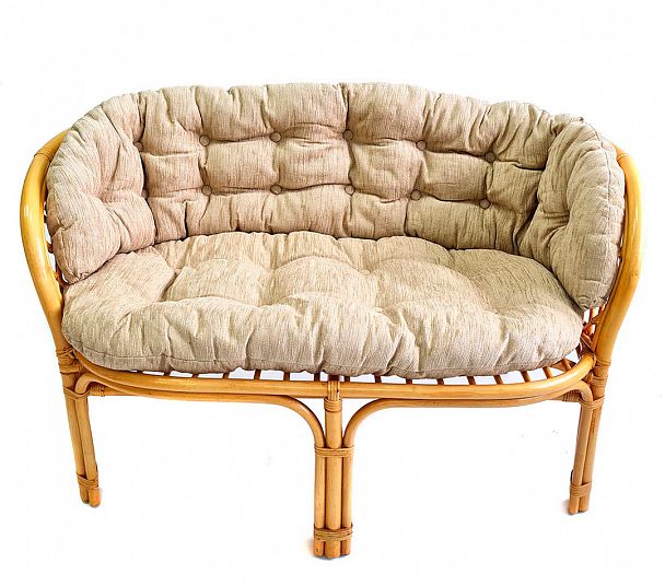 Диван Багама, подушки светлые полные шенил - Вид 3