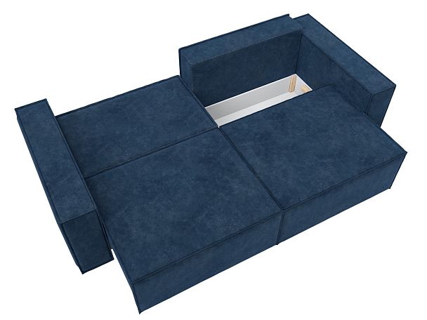 Диван прямой Куба Велюр синий - Вид 9