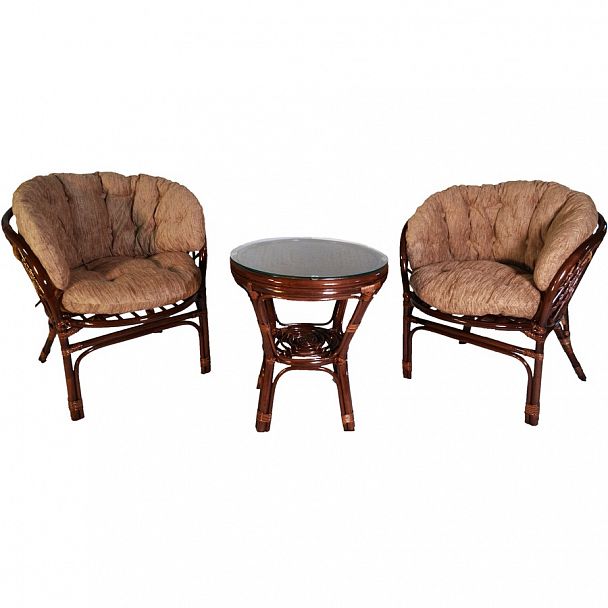 Комплект "Багама" дуэт, подушки коричневые полные твил - Вид 5