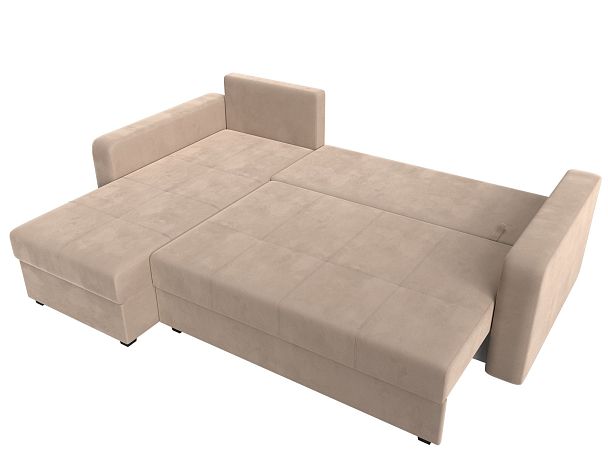 Диван угловой Ливерпуль Лайт левый угол Велюр бежевый - Вид 8