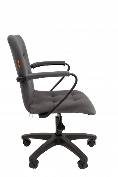 Кресло CHAIRMAN 030, крестовина пластик, ткань велюр, серый - Вид 4