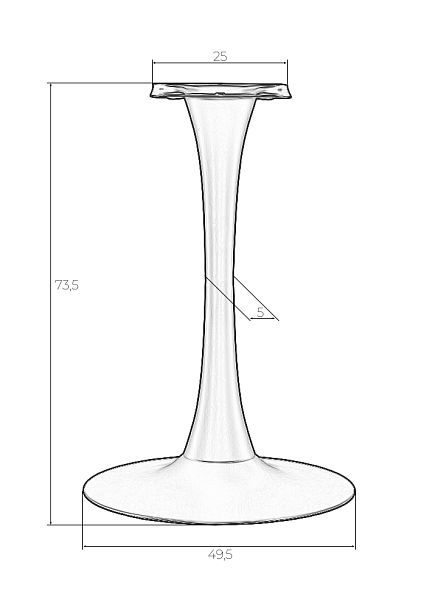 Подстолье обеденное DOBRIN JIM BLACK - Вид 4