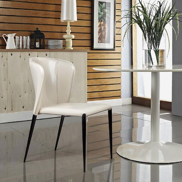 Стул Albert, кожа бежевый - Вид 4