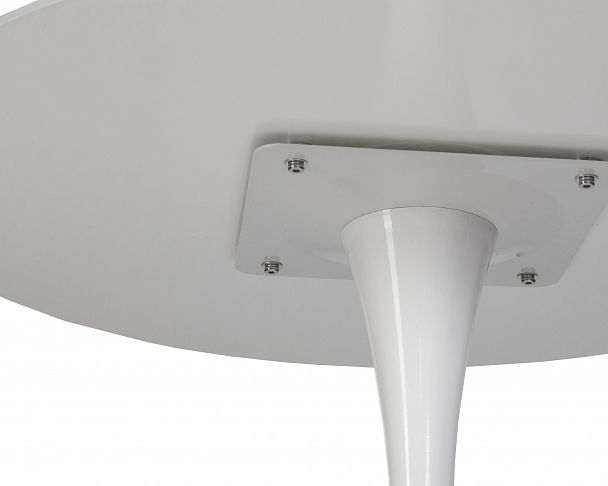 Стол обеденный MIA GLASS (белая столешница, белое основание (W-02)) - Вид 3