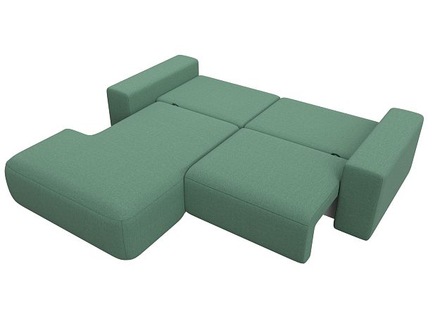 Диван угловой Лига-036 НПБ Классик левый угол Рогожка зеленый - Вид 9