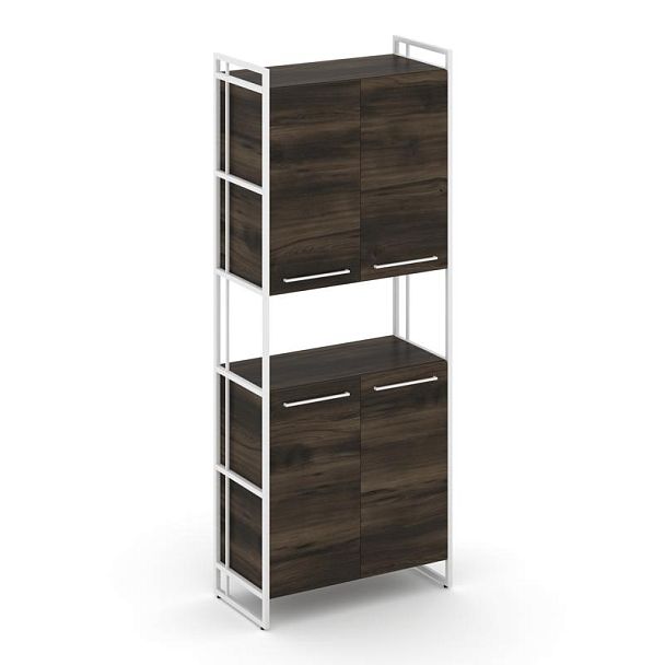 Rift Шкаф 5 ниш широкий RF.SS-52 Дуб Мали/Металл Белый 420*396*2010 - Вид 1