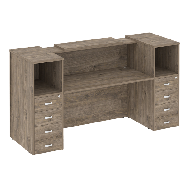 Ресепшн "Onix" O.R-K-10 тиквуд темный/белый - Вид 1