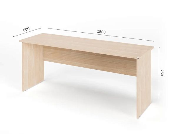 ЛАЙТ / LIGHT RLG001-18х6 Прямоугольный стол 180x60x75 Дуб Сонома - Вид 2