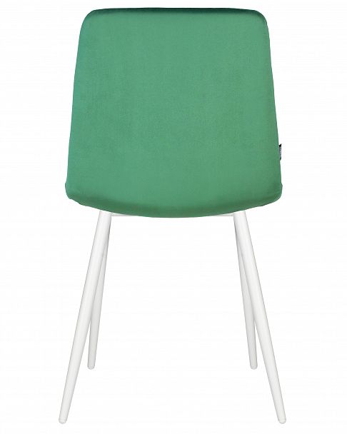 Стул обеденный DOBRIN CHILLY (Темно-зеленый Holland 30, основание белое) - Вид 5