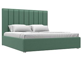 Кровать интерьерная Афродита 180 Рогожка зеленый - Фото предпросмотра